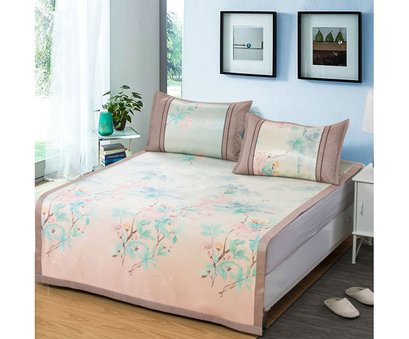 FN-X631 X631-1 花影如夢印花冰絲席三件套